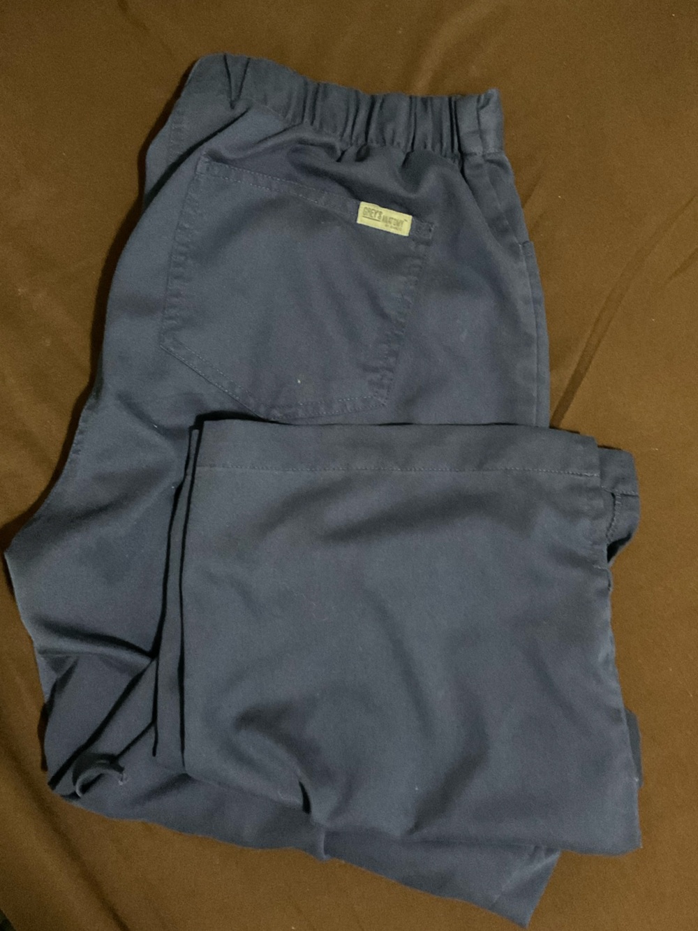 Grey's Anatomy Navy Straight-Leg Scrub Pants